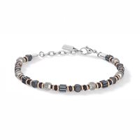 Bracciale Comete Uomo MINERAL in Acciaio Ematite UBR1371